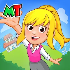 Взломанная My Town World - Mega Doll City (Май Таун)  [МОД Много монет] - стабильная версия apk на Андроид