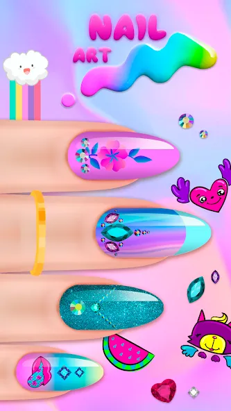 Nail Salon  [МОД Бесконечные монеты] Screenshot 3