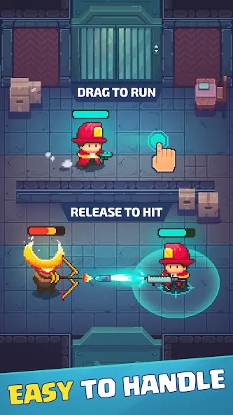 Firefighter: pixel shooter  [МОД Mega Pack] Screenshot 2