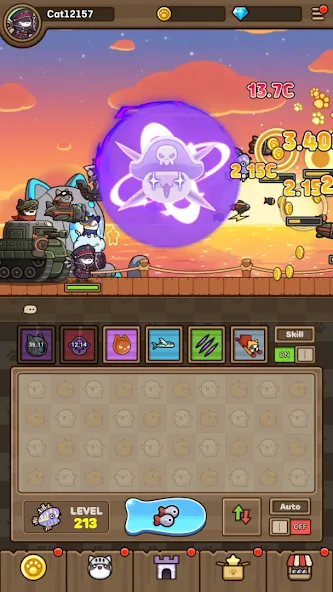 Cat Hero : Idle RPG (Кэт Хиро)  [МОД Unlimited Money] Screenshot 3