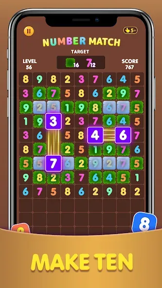 Number Match: Ten Crush Puzzle (Намбер Матч)  [МОД Много монет] Screenshot 4