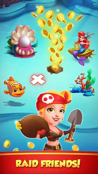 Coin Rush - Pirate GO! (Коин Раш)  [МОД Бесконечные монеты] Screenshot 3