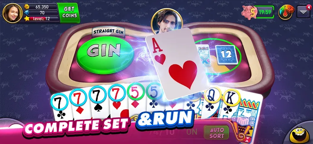 Gin Rummy Plus: Fun Card Game (Джин Рамми Плюс)  [МОД Mega Pack] Screenshot 4