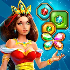 Скачать взлом Lost Jewels - Match 3 Puzzle (Лост Джуэлс)  [МОД Mega Pack] - последняя версия apk на Андроид