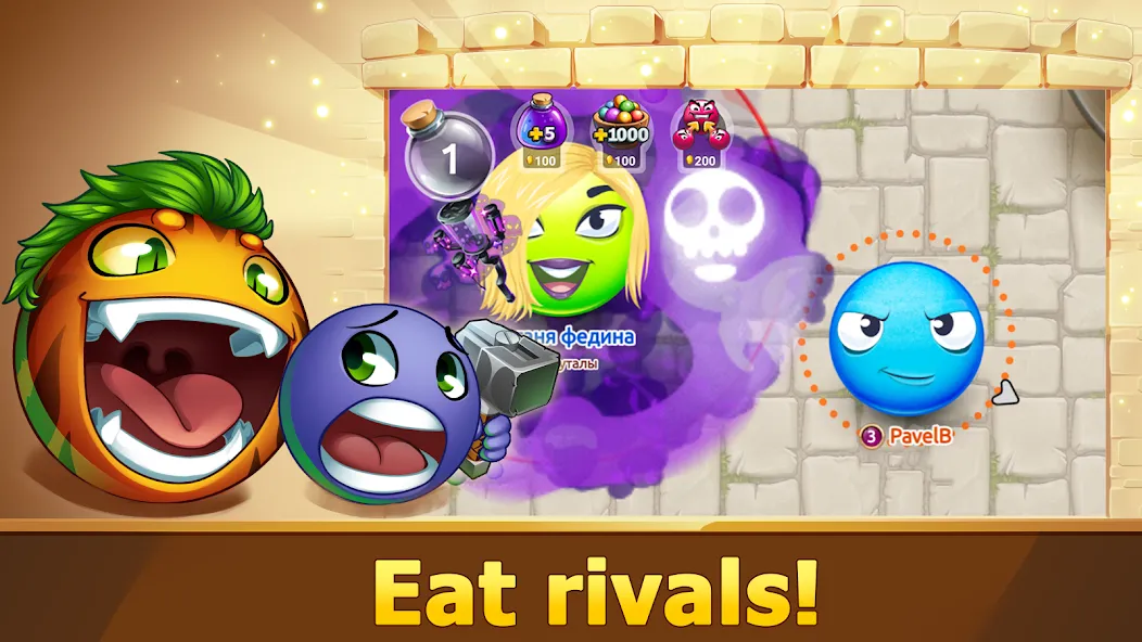 Hungry Battle: Multiplayer PVP  [МОД Mega Pack] Screenshot 2