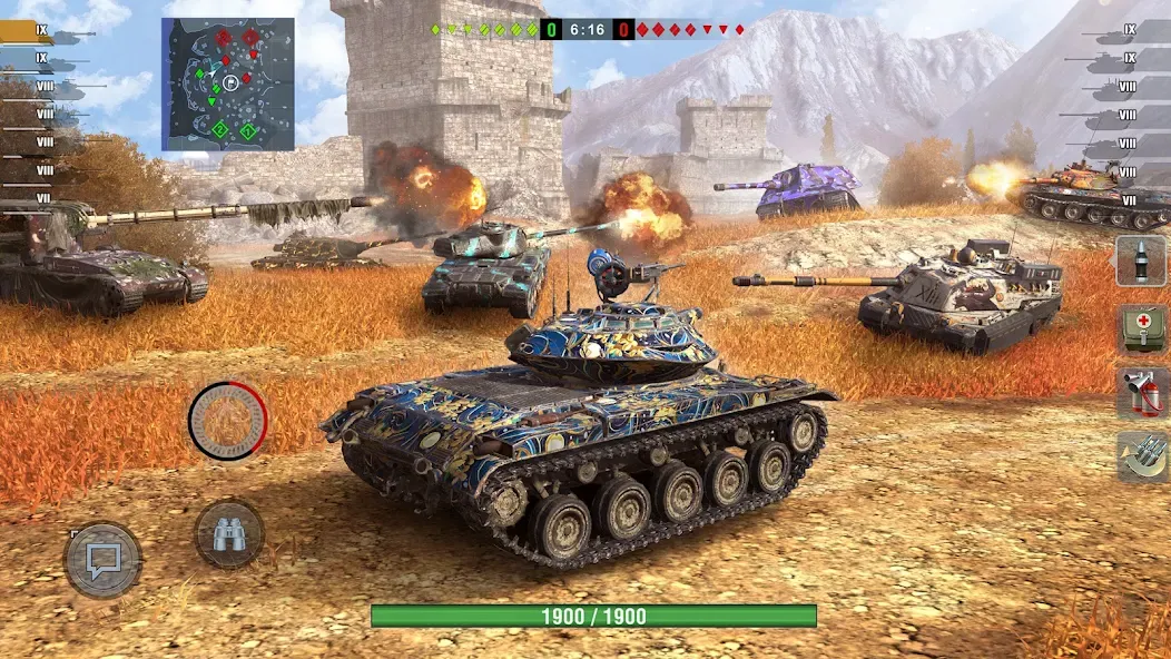 World of Tanks Blitz (Ворлд оф Танкс Блиц ПВП)  [МОД Unlimited Money] Screenshot 4