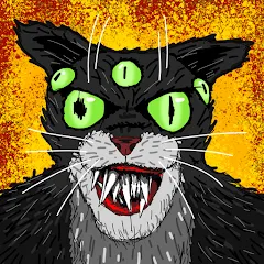 Скачать взломанную Cat Fred Evil Pet. Horror game  [МОД Mega Pack] - стабильная версия apk на Андроид