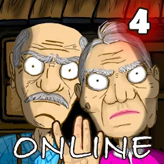 Скачать взломанную Grandpa & Granny 4 Online Game  [МОД Бесконечные деньги] - стабильная версия apk на Андроид