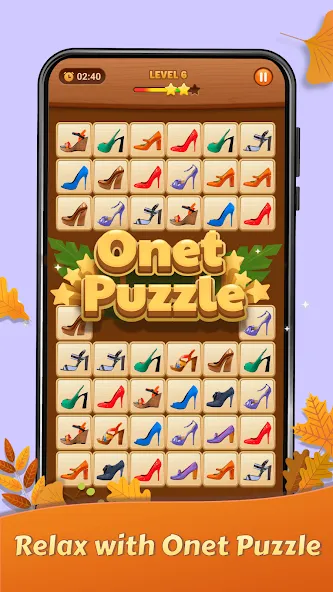 Onet Puzzle - Tile Match Game (Онет Пазл)  [МОД Бесконечные деньги] Screenshot 1