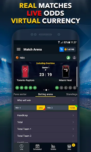 Sports Betting Game - BETUP  [МОД Menu] Screenshot 1