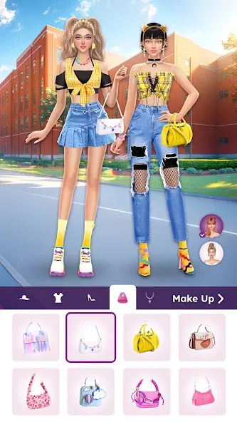 College Dress Up for Girls (Капель Макеовер)  [МОД Бесконечные монеты] Screenshot 5