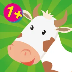 Скачать взломанную Farm animals game for babies  [МОД Mega Pack] - стабильная версия apk на Андроид