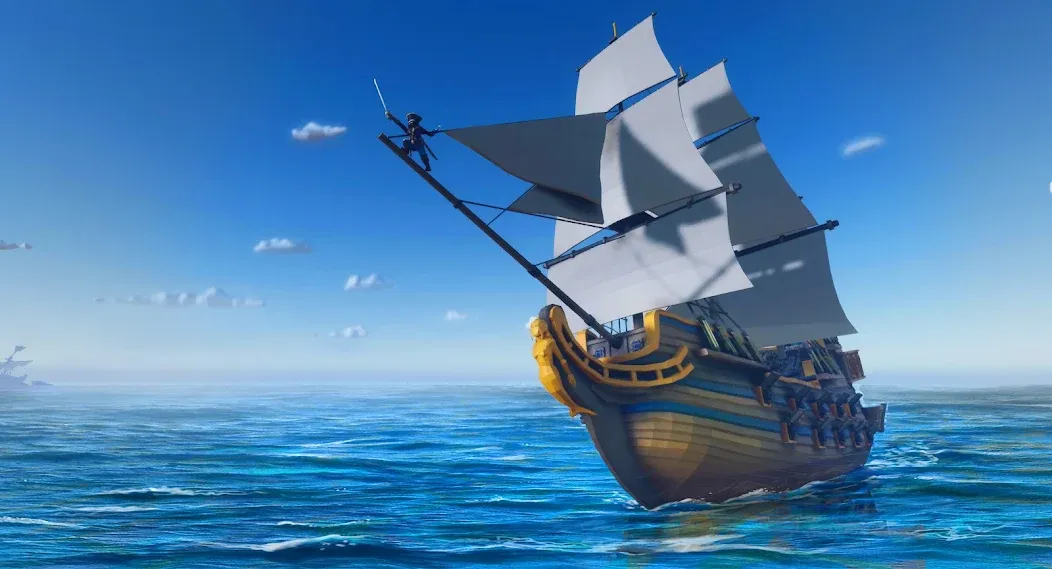 Pirate Polygon Caribbean Sea (Пиратская Полигон Карибское море)  [МОД Unlimited Money] Screenshot 1