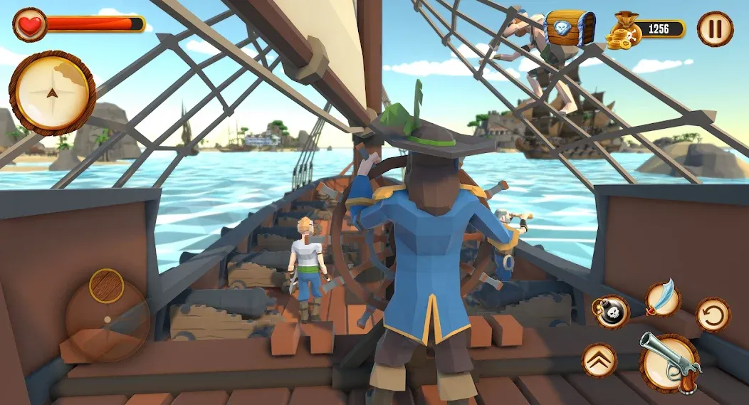 Pirate Polygon Caribbean Sea (Пиратская Полигон Карибское море)  [МОД Unlimited Money] Screenshot 2