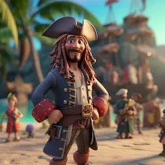 Взлом Pirate Polygon Caribbean Sea (Пиратская Полигон Карибское море)  [МОД Unlimited Money] - стабильная версия apk на Андроид