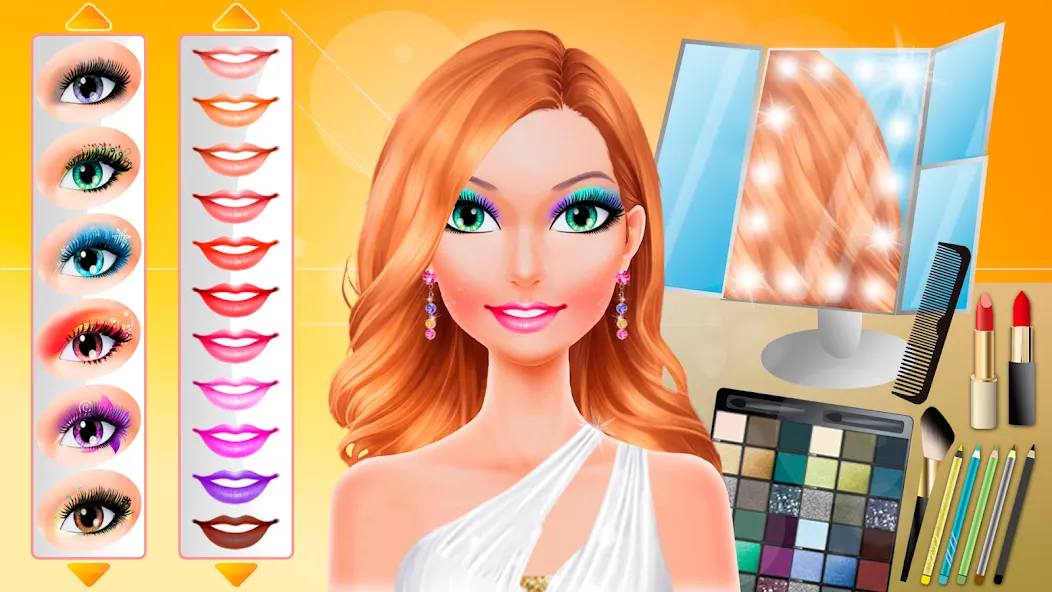 Makeup games makeover dress up  [МОД Menu] Screenshot 3