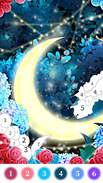 Rose Coloring Book Color Games  [МОД Бесконечные деньги] Screenshot 4