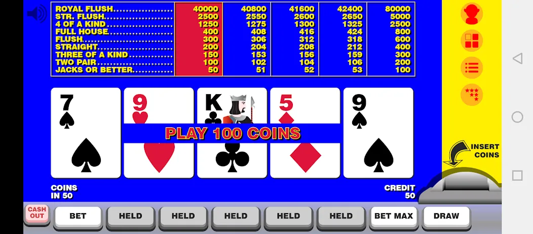 Video Poker with Double Up  [МОД Menu] Screenshot 1