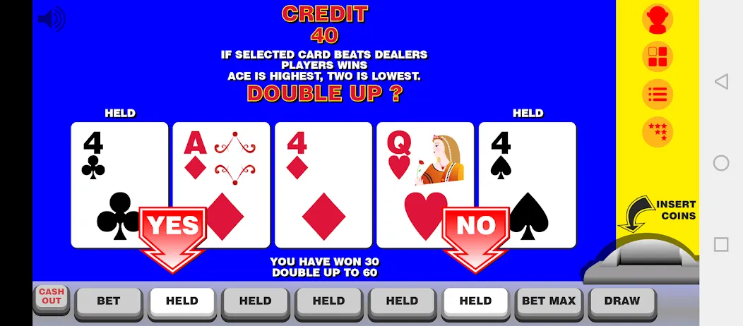 Video Poker with Double Up  [МОД Menu] Screenshot 2