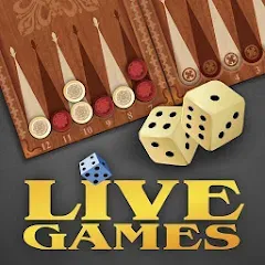 Взломанная Backgammon LiveGames online  [МОД Все открыто] - стабильная версия apk на Андроид