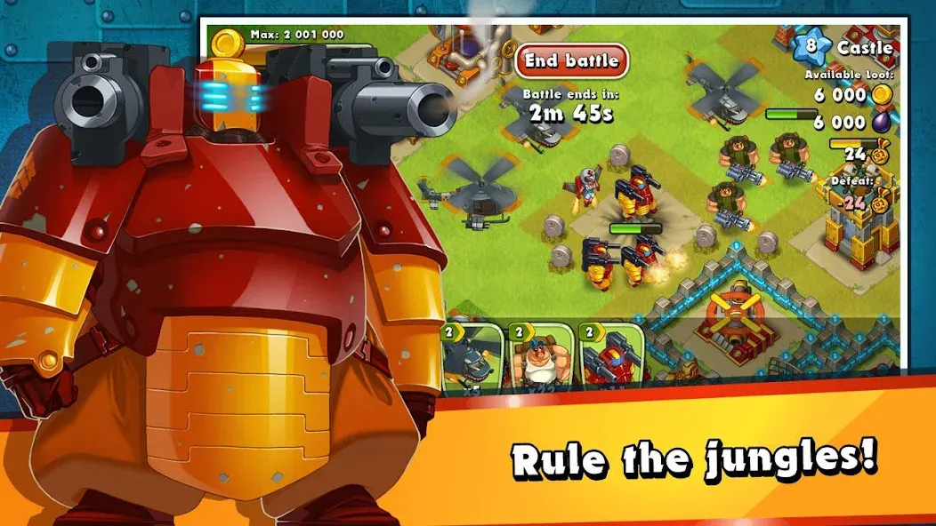 Jungle Heat: War of Clans (Джангл Хит)  [МОД Меню] Screenshot 5