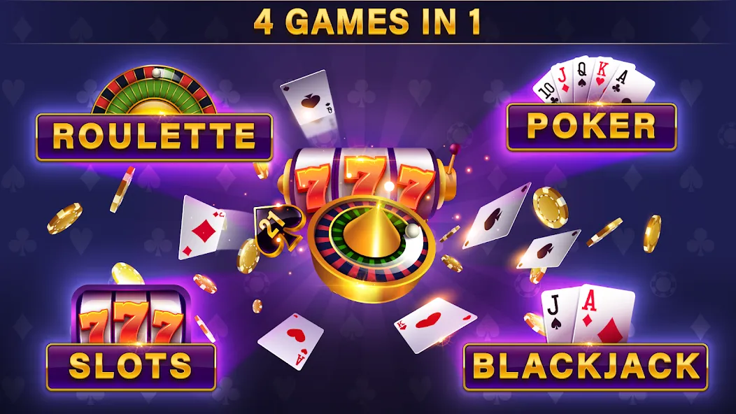 Casino All Star: Poker & Slots (Казино Олл Стар)  [МОД Много денег] Screenshot 1