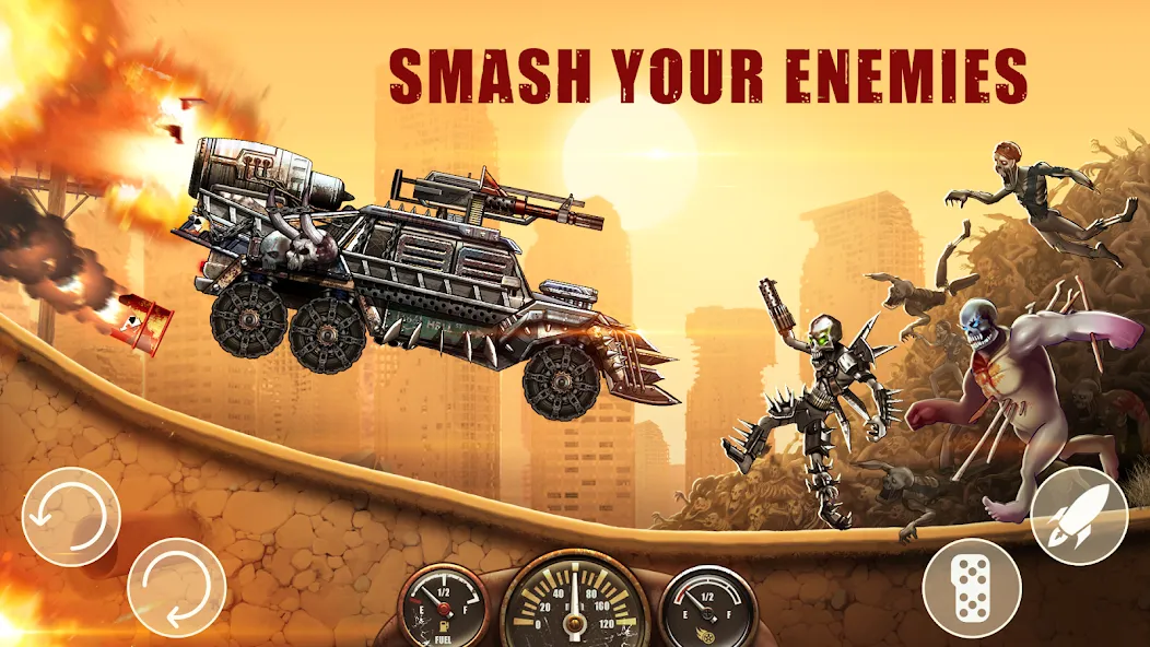 Zombie Hill Racing: Earn Climb (Зомби Хилл Рейсинг)  [МОД Меню] Screenshot 3