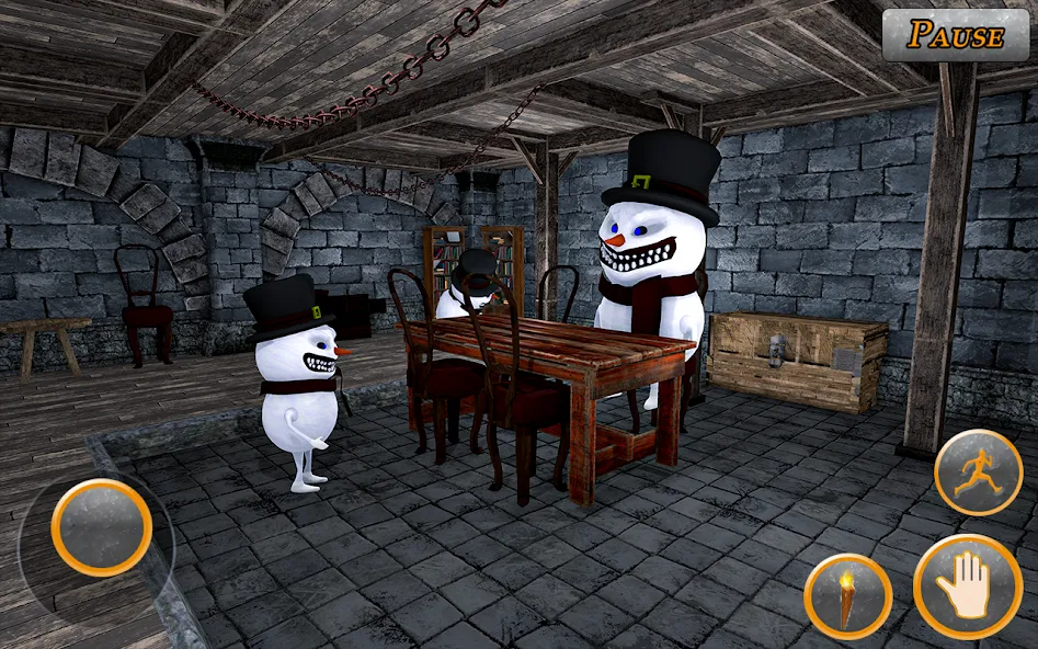 Evil Scary Snowman  Games 3d (Ивил Скари Сноумэн Геймс 3д)  [МОД Unlocked] Screenshot 4