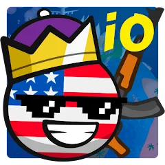 Скачать взломанную Country Balls Io: Battle Arena (Кантри Болс Ио)  [МОД Все открыто] - полная версия apk на Андроид