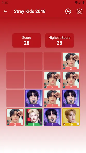 Stray Kids 2048 Game (Стрей Кидз 2048 игра)  [МОД Много денег] Screenshot 4