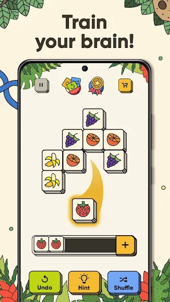 3 Tiles - Tile Matching Games (Тайлс)  [МОД Бесконечные монеты] Screenshot 2