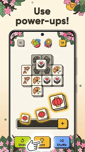 3 Tiles - Tile Matching Games (Тайлс)  [МОД Бесконечные монеты] Screenshot 4