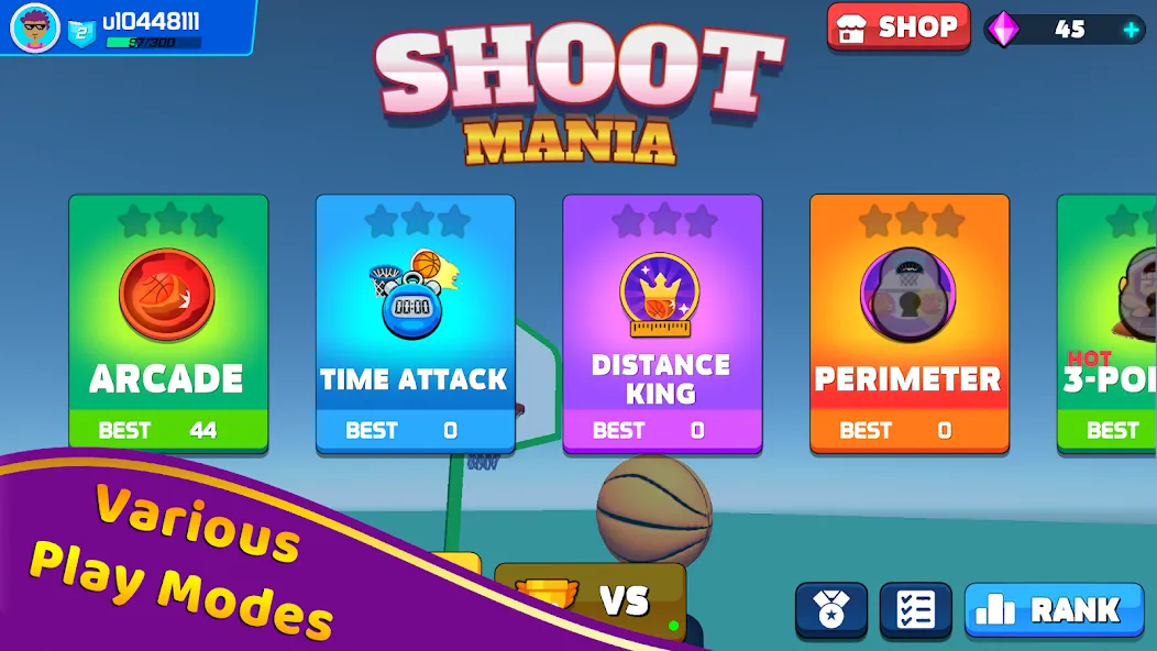 Shoot Challenge Basketball (Шут Челлендж Баскетбол)  [МОД Unlocked] Screenshot 2