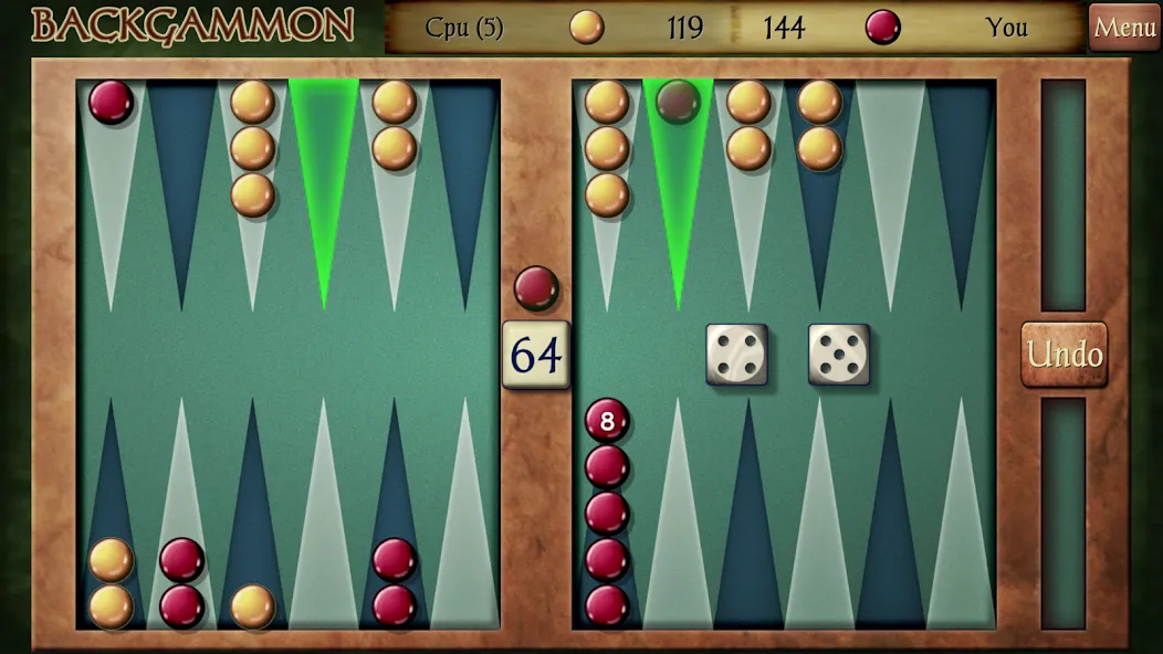 Backgammon (Бэкгаммон)  [МОД Unlimited Money] Screenshot 1