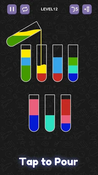 Water Sort Puzzle - Sort Color  [МОД Menu] Screenshot 1