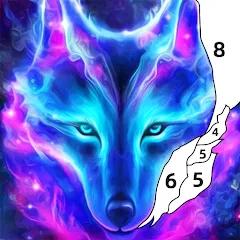 Взлом Wolf Coloring Book Color Game (Вульф Колоринг Бук Колор Гейм)  [МОД Все открыто] - полная версия apk на Андроид
